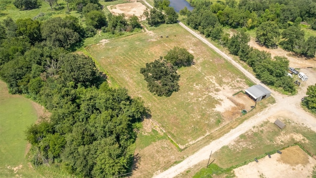 drone / aerial view featuring a rural view