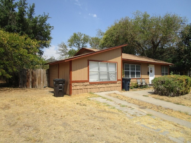 view of side of property