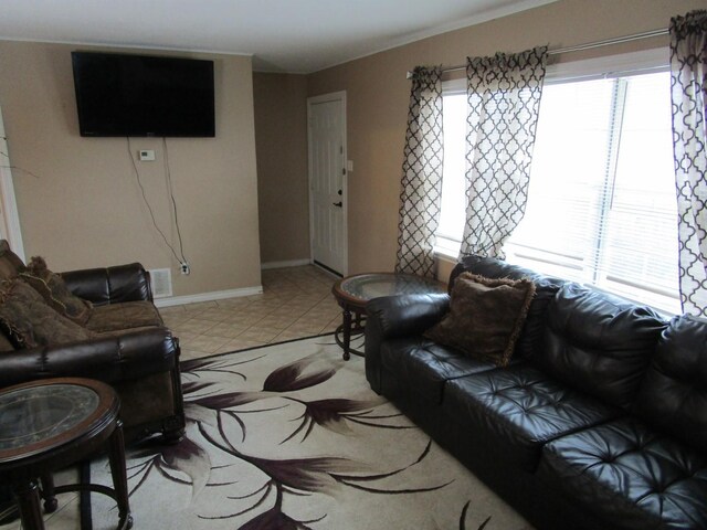 dining room featuring tile floors