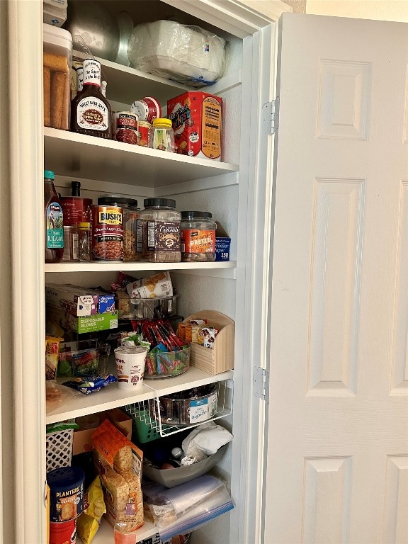 view of pantry