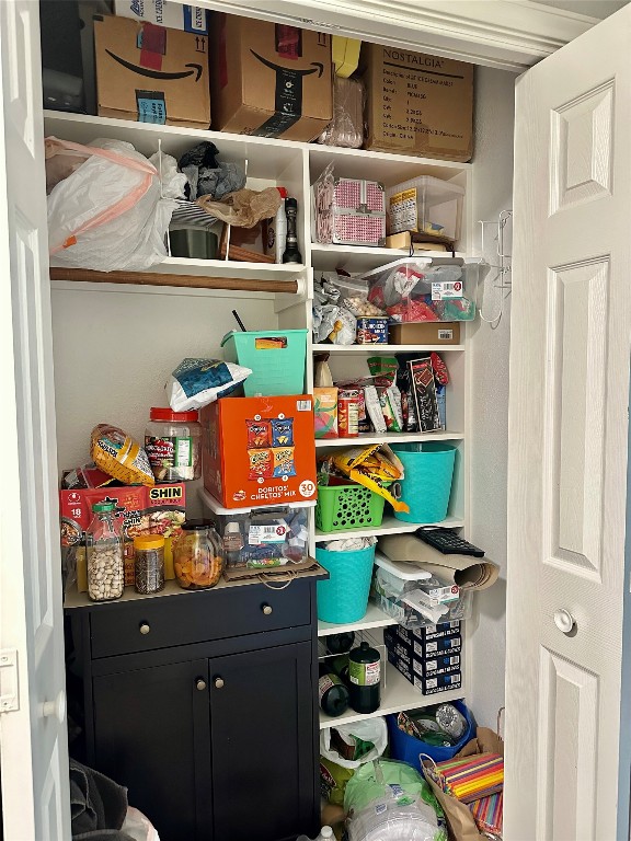 view of pantry