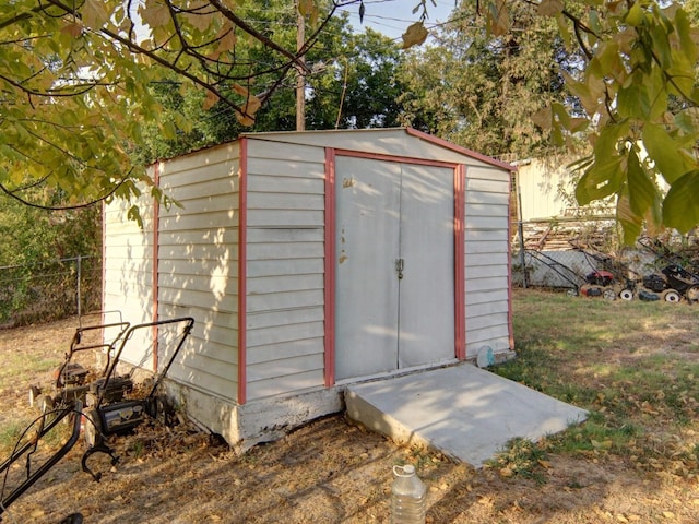 view of outdoor structure