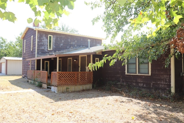 view of front of home featuring a porch