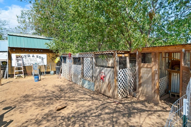 view of stable