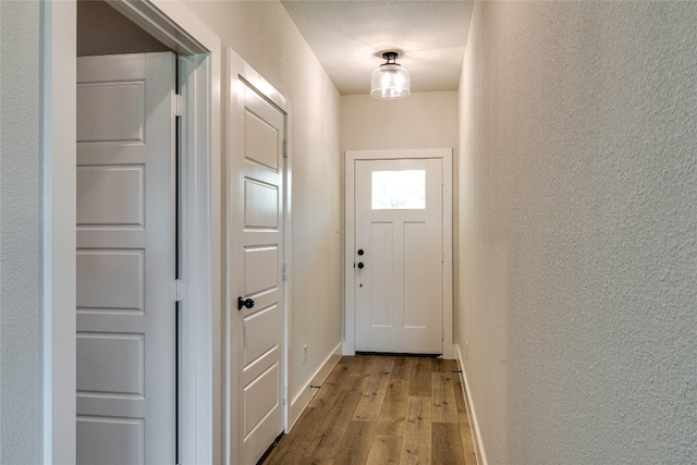 entryway featuring hardwood / wood-style floors