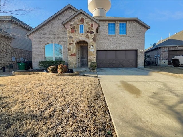 view of front of home featuring a garage