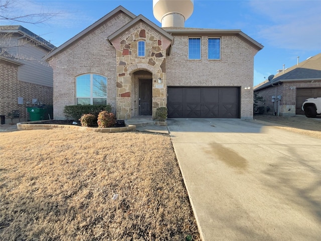 front of property featuring a garage