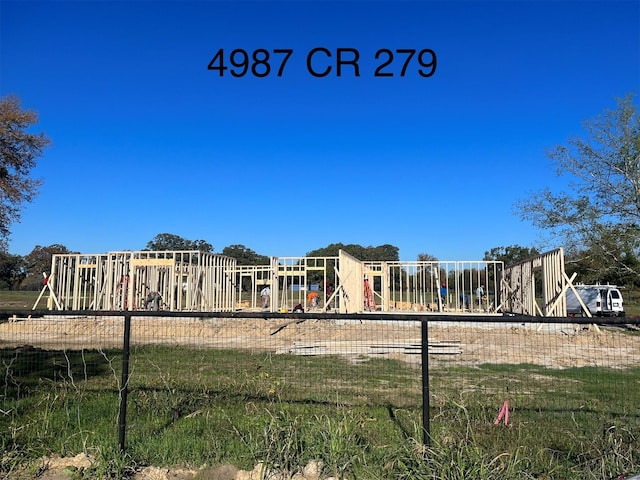 view of community jungle gym