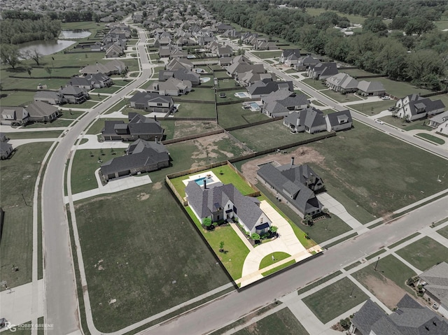642 Caledonia Dr, Bossier City, LA 71111 - aerial view with a water view and a residential view