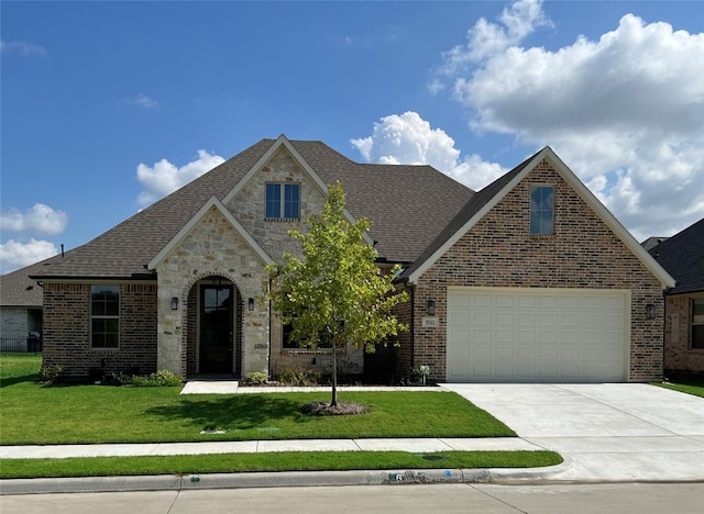 view of front of property with a front yard