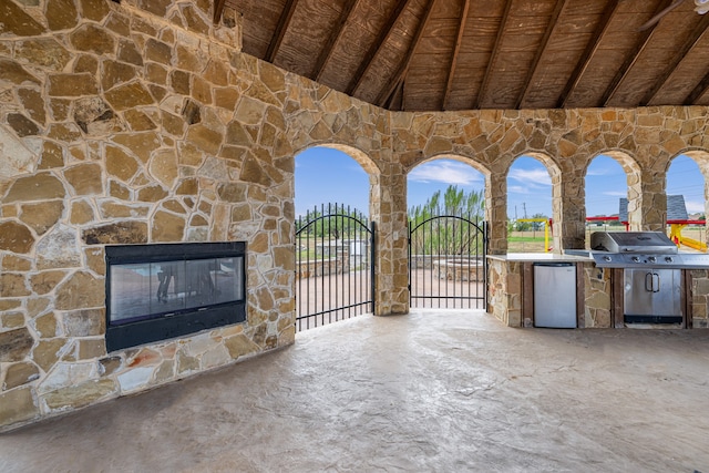 view of patio / terrace with grilling area