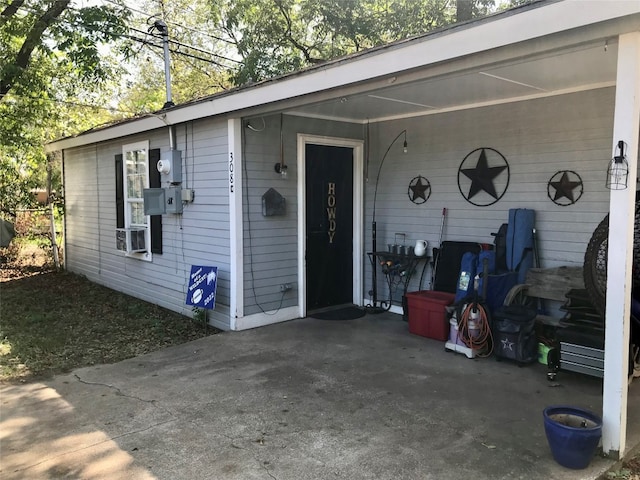 exterior space with a patio