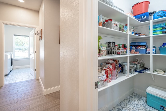 pantry with washer / dryer