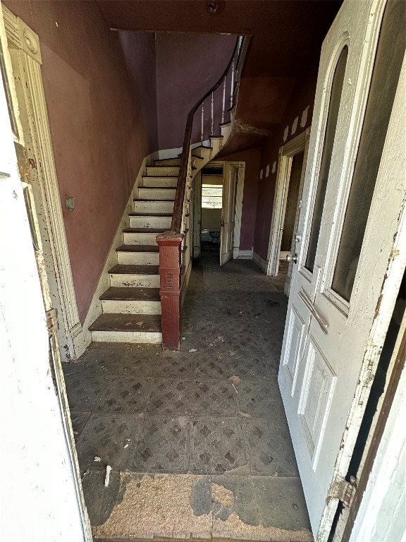 view of stairs