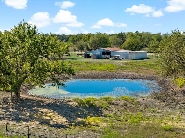 birds eye view of property featuring a rural view