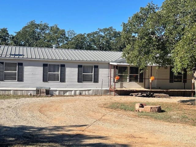 manufactured / mobile home with central AC unit