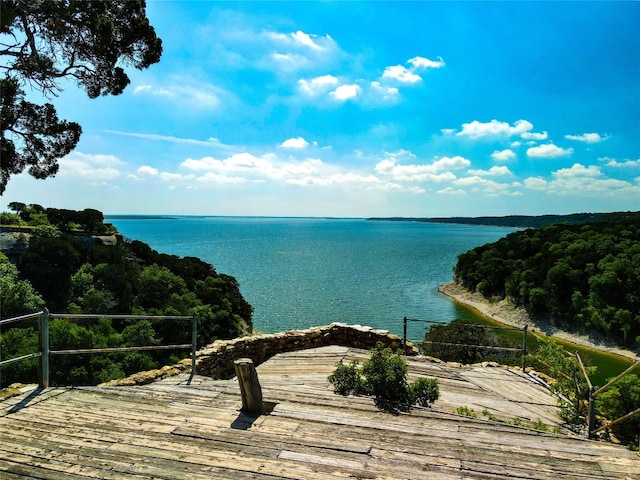 view of water feature