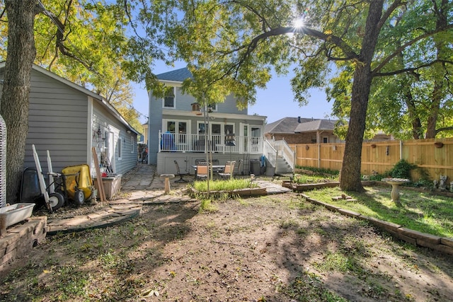 view of back of property