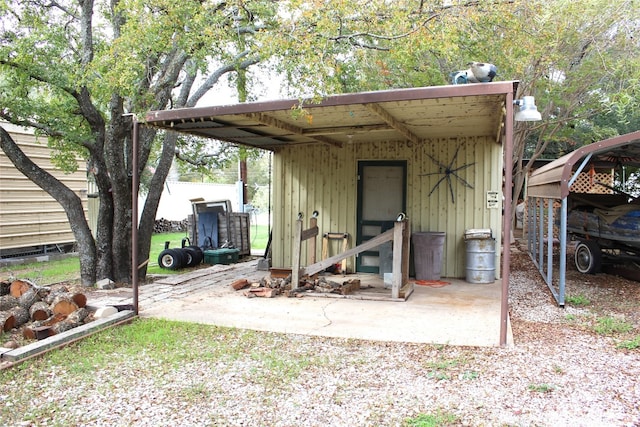 view of outdoor structure