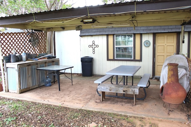 view of patio