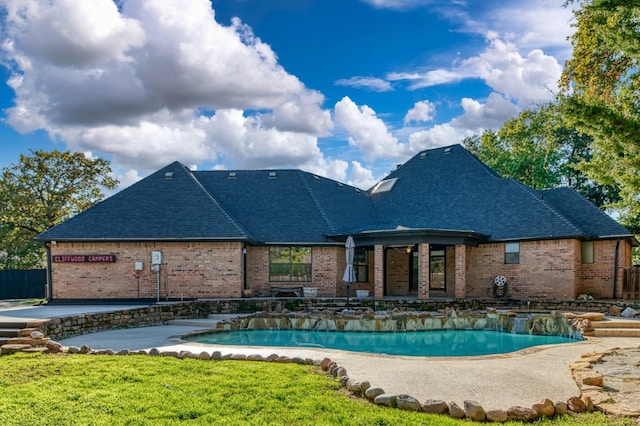 view of pool with a patio area