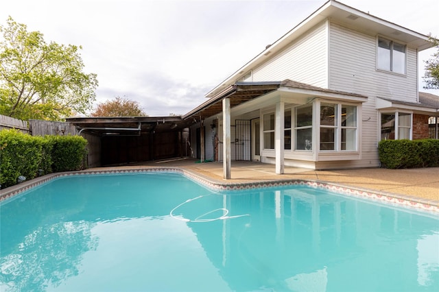 view of pool with a patio