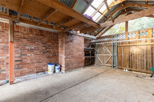 view of horse barn