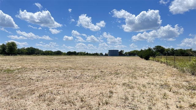 view of landscape featuring a rural view