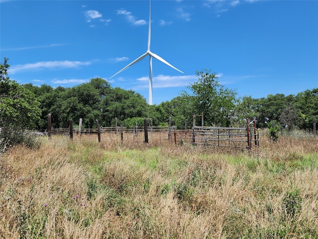 view of yard featuring a rural view