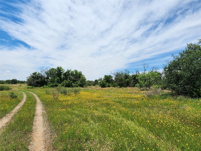 view of street featuring a rural view