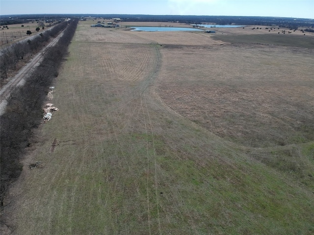 aerial view featuring a rural view