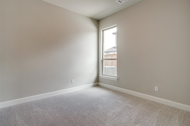 spare room with carpet flooring and a wealth of natural light