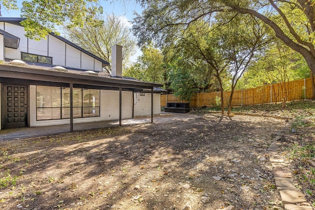 view of yard with a patio