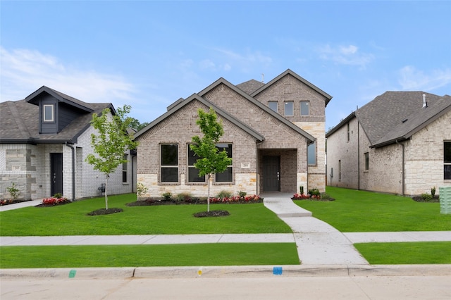 view of front of house with a front yard