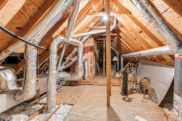 view of attic