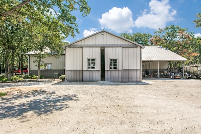 exterior space with an outdoor structure