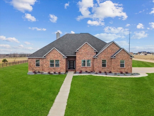 craftsman house with a front yard