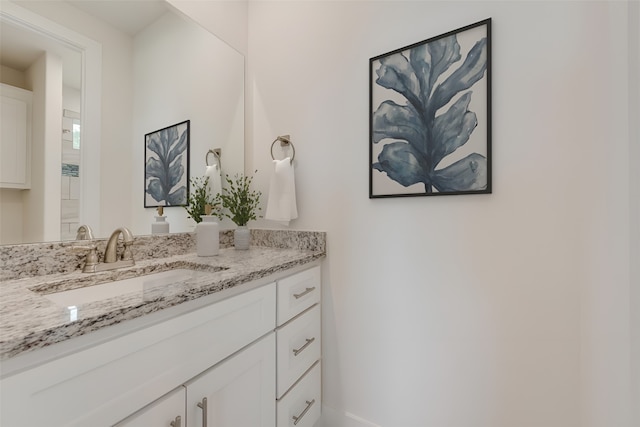 bathroom featuring vanity