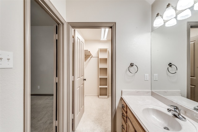 bathroom featuring vanity