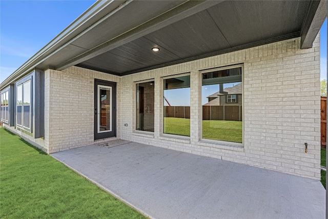 view of patio / terrace with fence