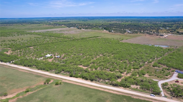 drone / aerial view with a rural view