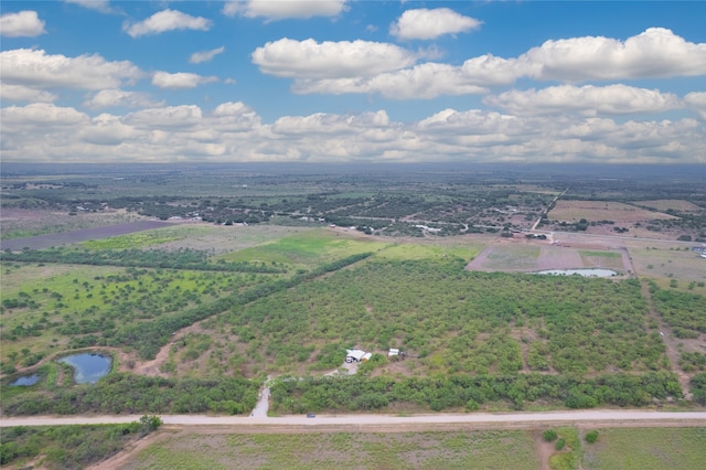 aerial view featuring a rural view