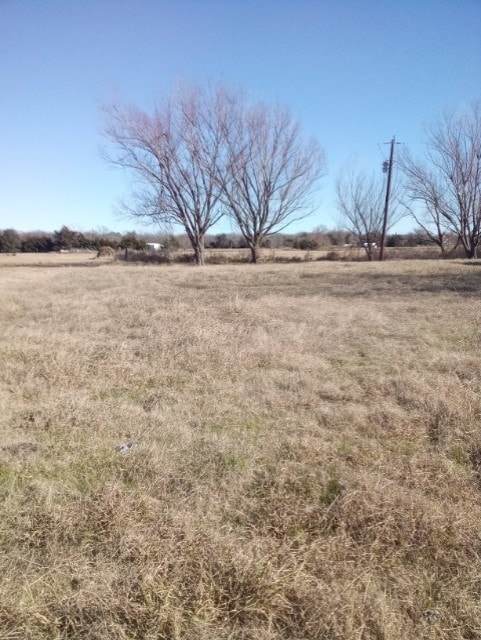 view of yard featuring a rural view