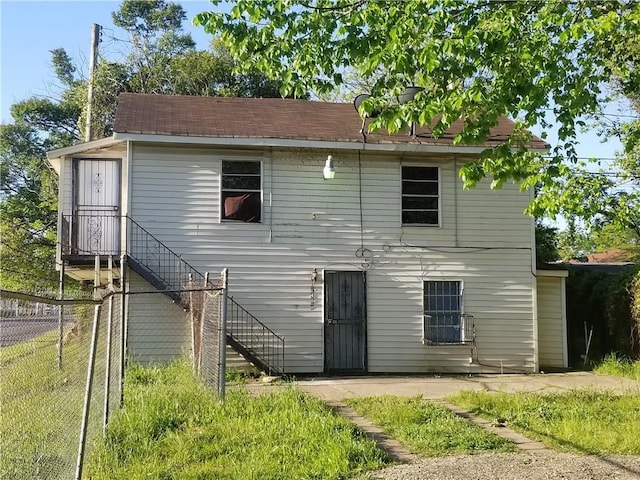 view of rear view of property