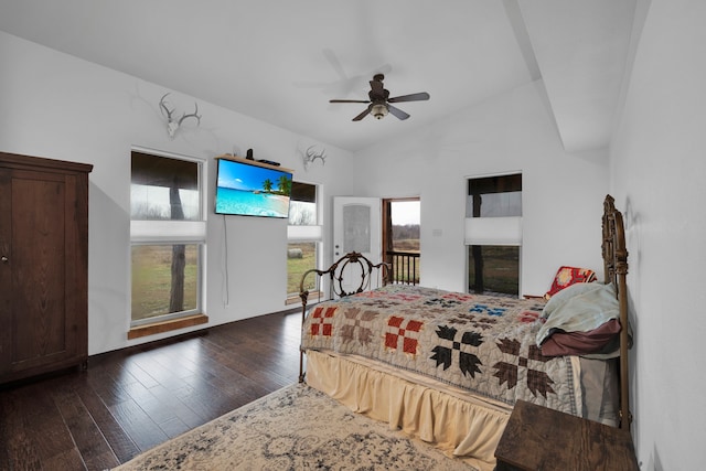 interior space featuring dark hardwood / wood-style flooring