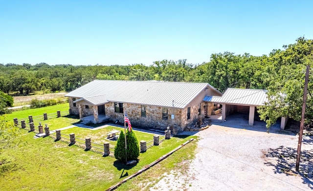 birds eye view of property