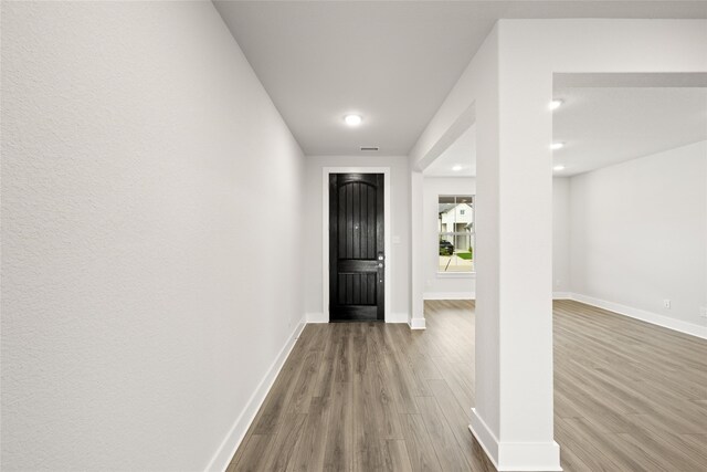 foyer featuring hardwood / wood-style flooring