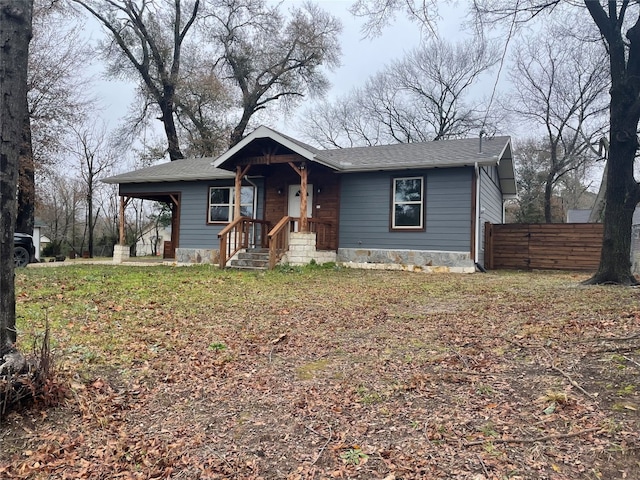 view of front of property