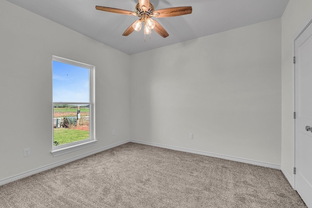 227 Rio Grande, Abilene, TX 79606 - carpeted spare room featuring ceiling fan and baseboards