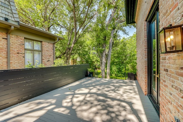 view of deck